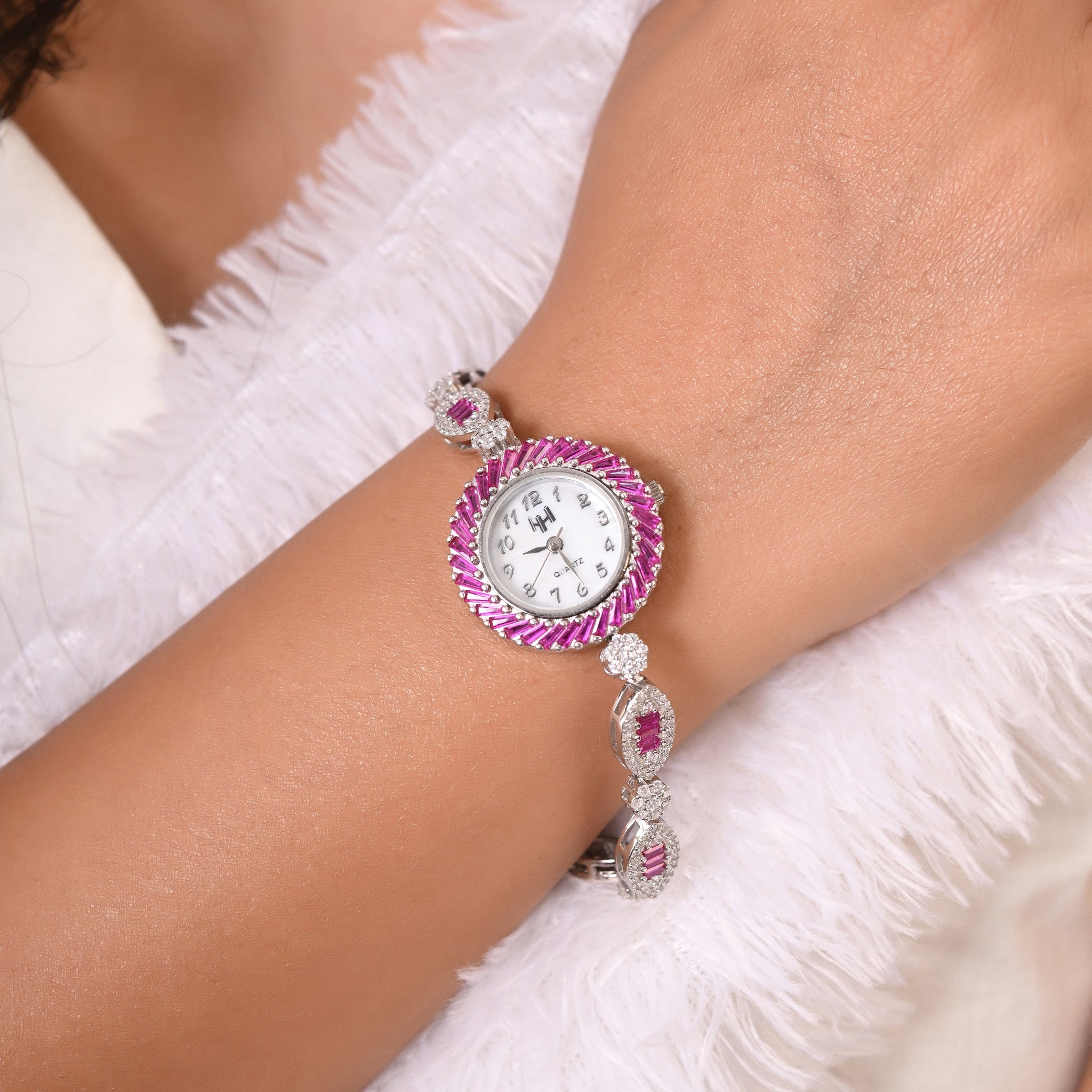 Silvica's Sensual Synergy Silver Watch For Women