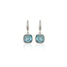 Blue Cubic Zirconia 925 Sterling Silver Drop Earrings – Timeless Grace with a Modern Twist