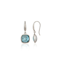 Blue Cubic Zirconia 925 Sterling Silver Drop Earrings – Timeless Grace with a Modern Twist