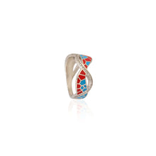Colorful & Vibrant Infinity Mosaic Ring in 925 Sterling Silver with Cubic Zirconia