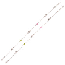 92.5 sterling silver anklets white background extended 