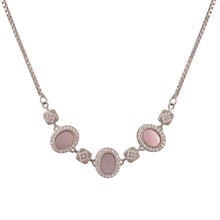close up sterling silver necklace for women white background