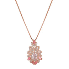 sterling silver pendant necklace for women closeup cz stones white background