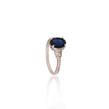 Midnight Grace Zircon Collar Ring – 925 Sterling Silver Elegance with Cubic Zirconia Sparkle