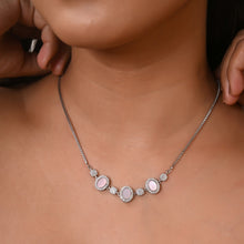 92.5 sterling silver pendant for women worn by a model
