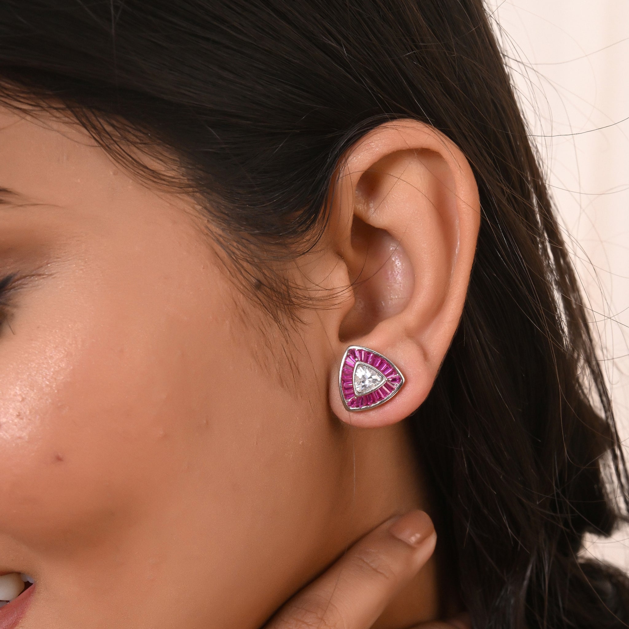 Crimson Petals Earrings