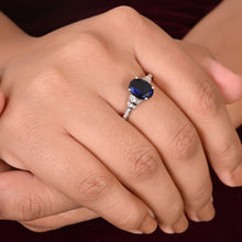 Midnight Grace Zircon Collar Ring – 925 Sterling Silver Elegance with Cubic Zirconia Sparkle