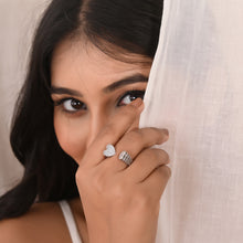 925 Sterling Silver Open Heart Ring with Cubic Zirconia – Sparkle with Love & Style