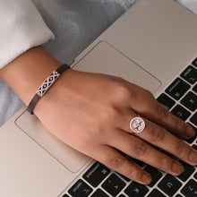 Modern Rose Gold Plated 925 Sterling Silver Bracelet with Cubic Zirconia – A Bold Twist on Elegance