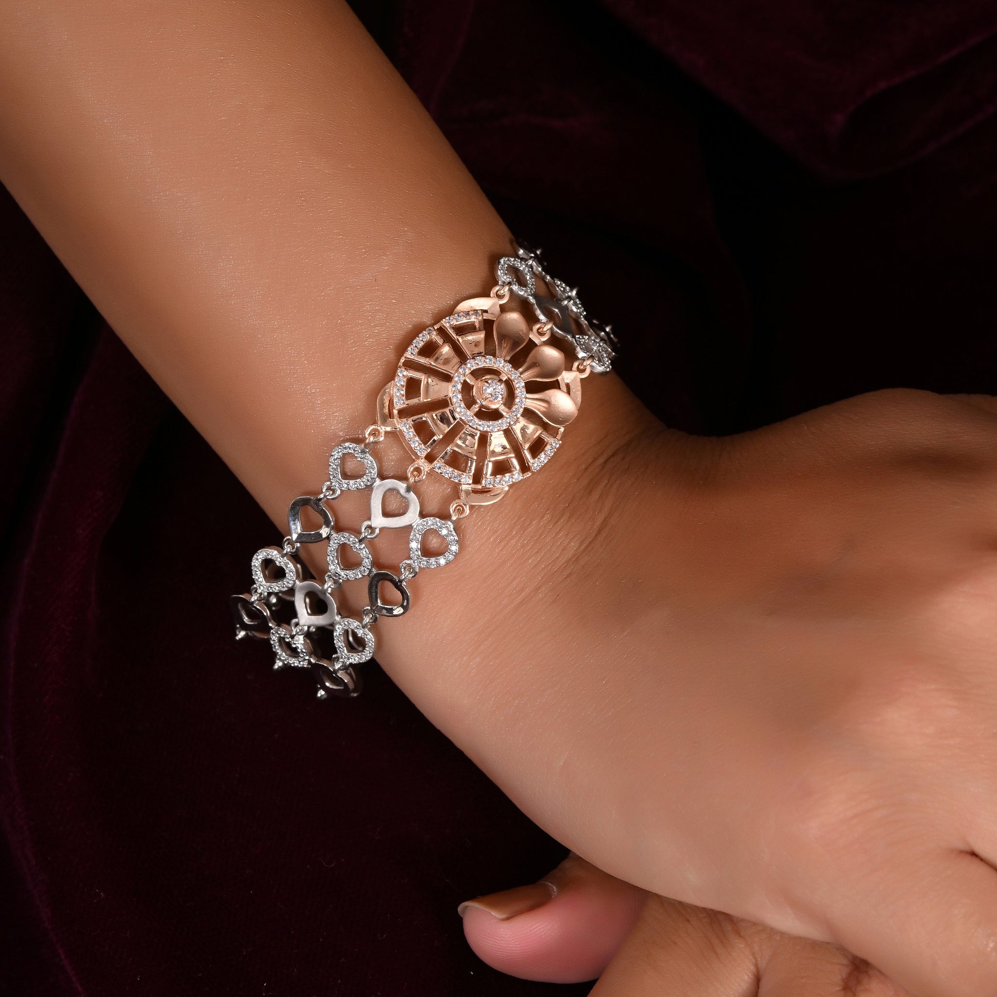 Glimmering Lotus Bracelet