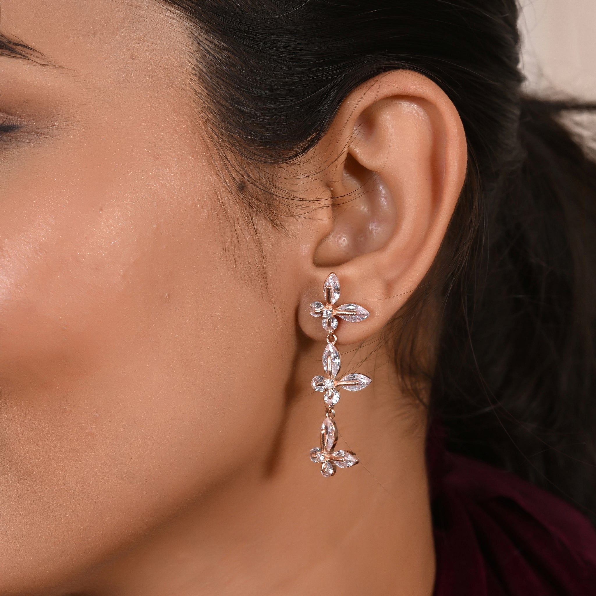 Blossom Charm Star Earrings