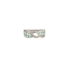 Infinity Sparkle 925 Sterling Silver Ring with Cubic Zircon Accents