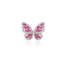 Butterfly Bliss Cubic Zirconia Ring in 925 Sterling Silver