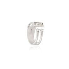 Modern Spark 925 Sterling Silver Open Ring with Cubic Zirconia – Where Minimal Meets Magical