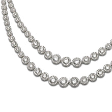 Dazzling 925 Sterling Silver Cubic Zirconia Necklace Set – Radiance That Lasts Forever