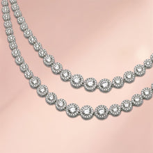 Dazzling 925 Sterling Silver Cubic Zirconia Necklace Set – Radiance That Lasts Forever