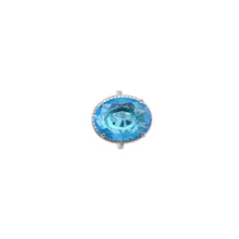 Dazzling Blue Cubic Zirconia 925 Sterling Silver Ring – Bold, Brilliant, and Unforgettable