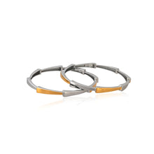 Dual Tone bangles in 925 Sterling Silver for Women