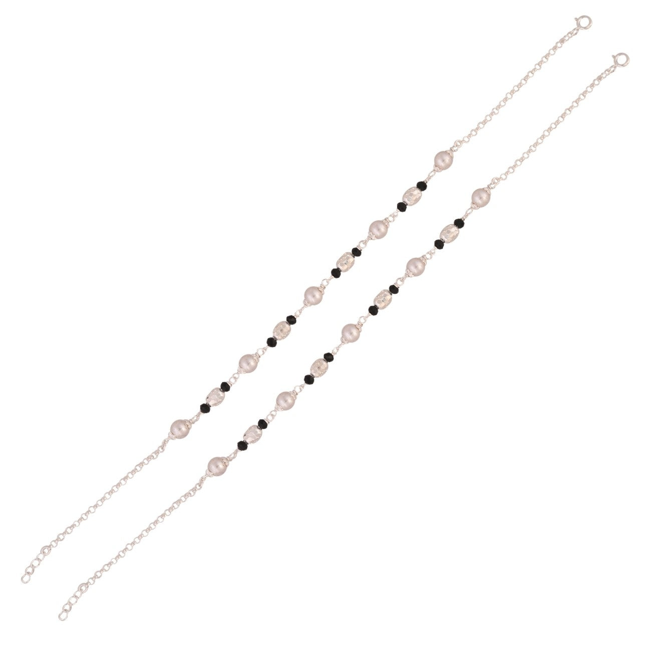Elegant 925 Sterling Silver Anklets with Cubic Zirconia – A Modern Classic for Your Ankles
