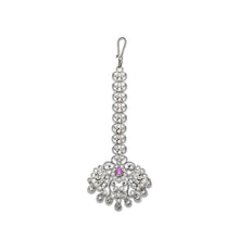 Graceful 925 Sterling Silver Maang Tikka with Cubic Zirconia – Traditional Sparkle, Modern Soul