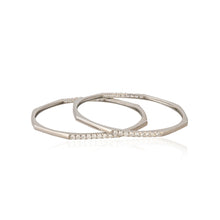 Graceful Silver and Cubic Zirconia Bangles Perfect for Gifting