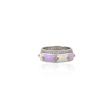 Lilac Whisper 925 Sterling Silver Ring – Where Soft Hues Meet Everyday Sparkle