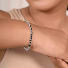 Midnight Spark 925 Sterling Silver Bracelet – For the Bold & Elegant Souls