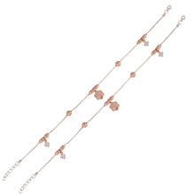 Rose Gold-Toned 925 Sterling Silver Bracelets with Cubic Zirconia – Delicate Glamour for Everyday Wear