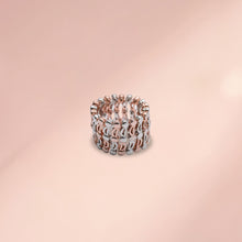 The Floral Rose Gold Silver Ring-Bracelet – Your Stylish Shape-Shifting Statement Piece