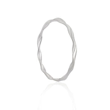 Twisted Elegance: Minimalist Pure 925 Sterling Silver Bracelet for Everyday Chic