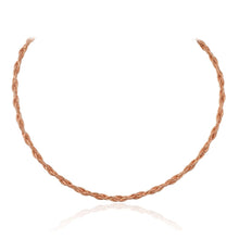 Twisted Rope Chain in Rose Gold-Plated 925 Sterling Silver for Women | Length- 14cm