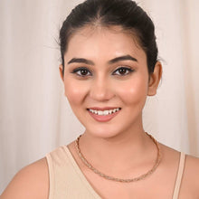 Twisted Rope Chain in Rose Gold-Plated 925 Sterling Silver for Women | Length- 14cm-Model