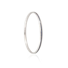 Twisted Silver Cable Bangle in  925 Sterling Silver