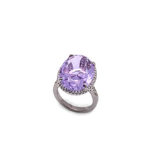 Violet Vow 925 Sterling Silver Ring – A Touch of Royalty, A Statement of Grace