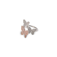 Whimsical Butterfly 925 Sterling Silver Ring with Cubic Zirconia – Graceful Sparkle for Every Moment