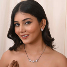  Women's 925 Sterling Silver Jewelry Set with Cubic Zirconia-Model