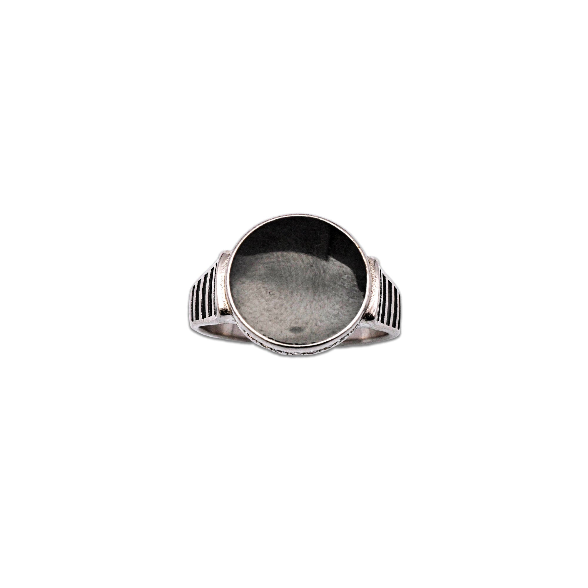 The Onyx Eminence Men’s Silver Ring