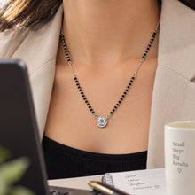 Woman wearing Silvica 925 sterling silver mangalsutra in Jaipur